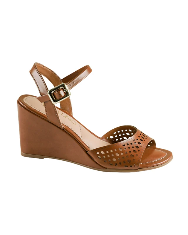Sandalia Salto Alto 975015 Napa Rock Caramelo Caramelo / 35