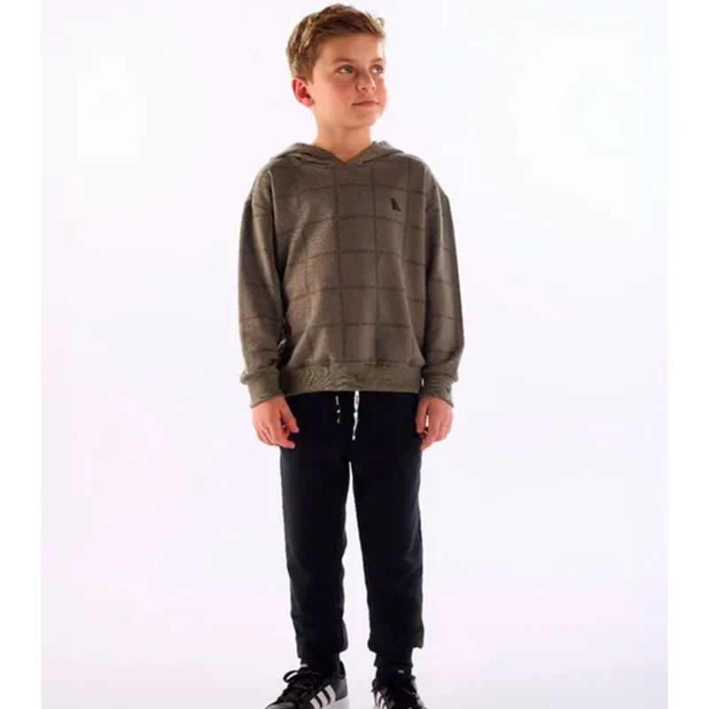 Conjunto Blusão Com Capuz E Calça Quimby Estampado Masculino 08 / Verde