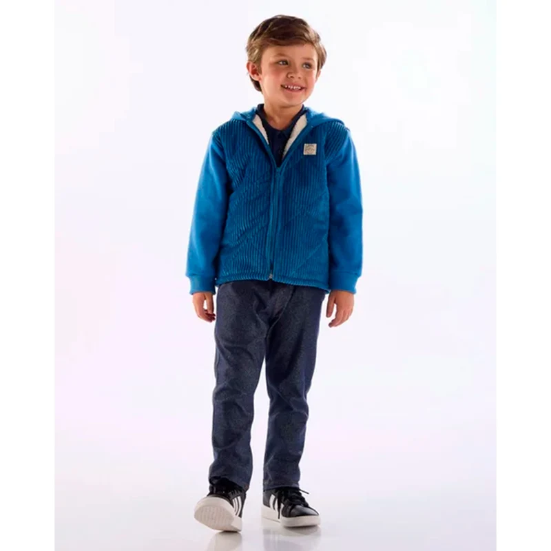 Jaqueta Com Forro Quimby Masculino 08 / Azul
