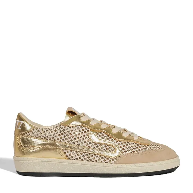 Tênis Tela Camurça Dourado Schutz 37
