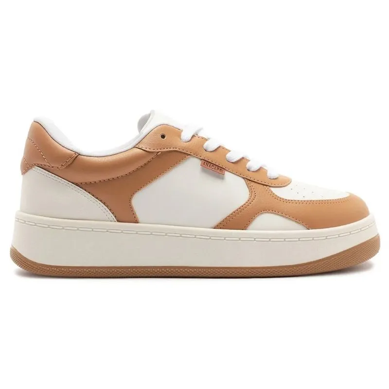 Tênis Casual Feminino Nº38 Anacapri Coleção Virginia AC28 Marrom (MP)