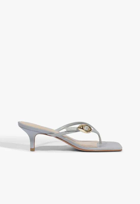 Miriam Nubuck Sandal 8 / Light Azure / Nubuck