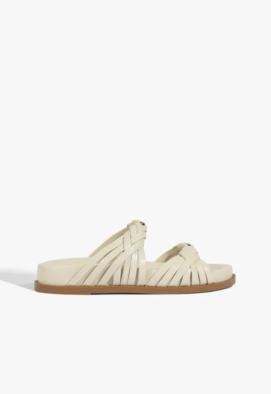 Tara Sporty Leather Sandal 11 / Sugar White / Leather