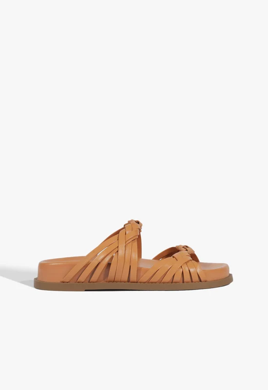 Tara Sporty Leather Sandal 6 / Earth Clay / Leather