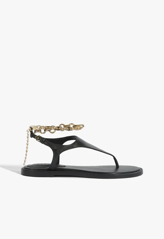 Lys Leather Sandal 10.5 / Black / Leather