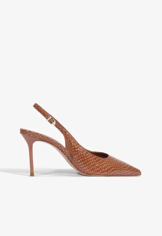 Paola Leather Pump 7.5 / Miele / Leather