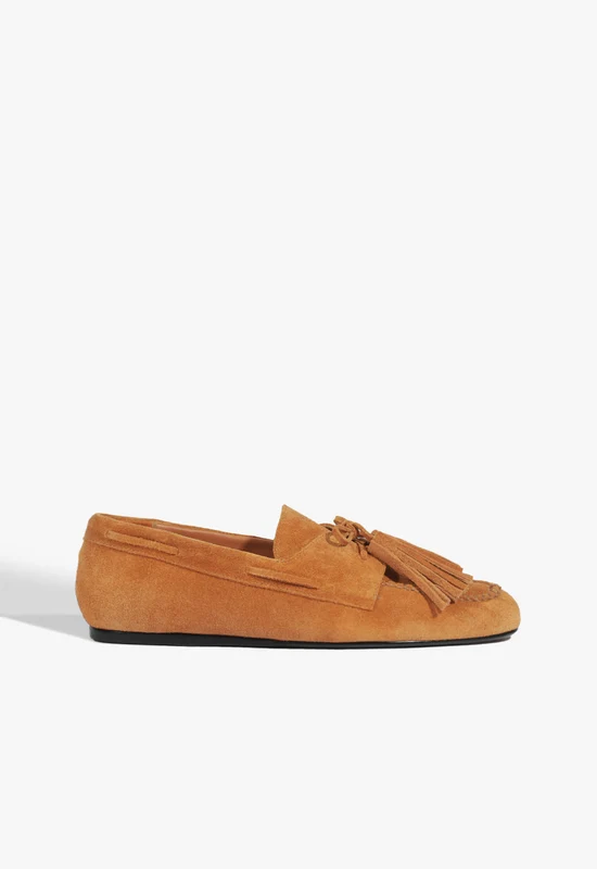 Kim Suede Flat 8 / Earth Clay / Suede