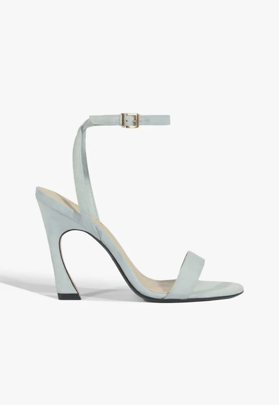 Cadey-Lee Curve Lace Suede Sandal 8.5 / Light Azure / Suede