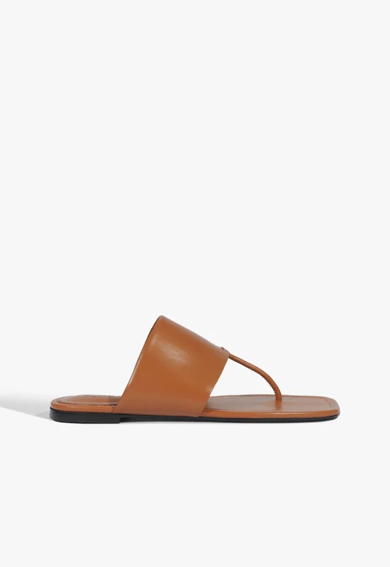 Martha Leather Sandal 9 / Miele / Leather