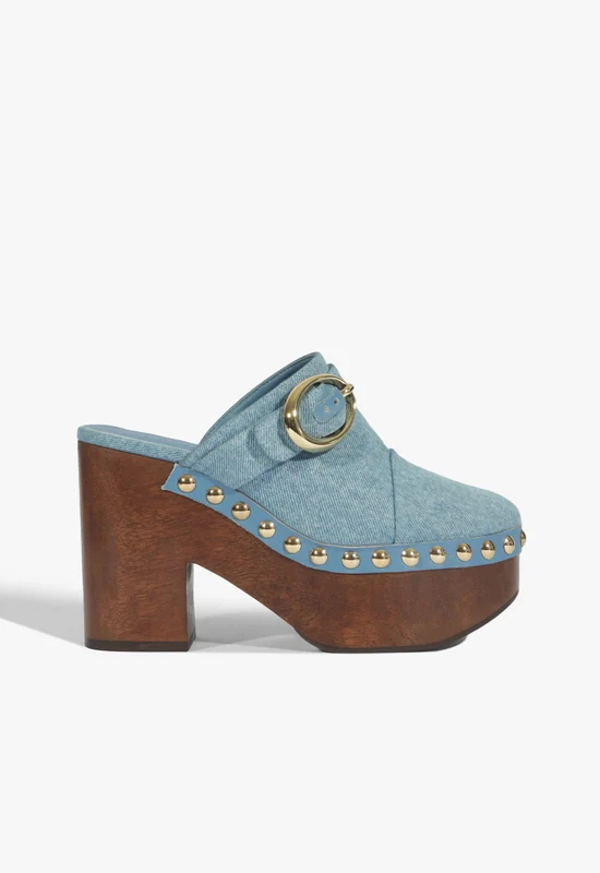 Piper Denim Pump 5.5 / Light Denim / Leather