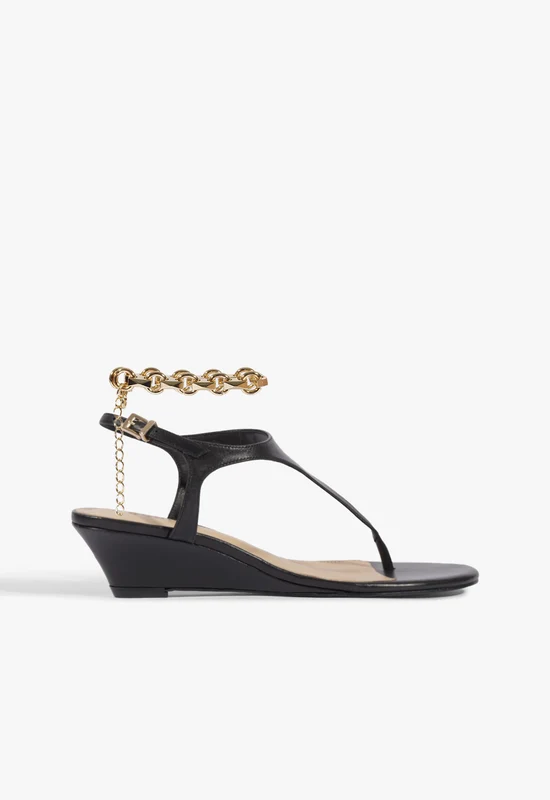 Lys Leather Sandal 8.5 / Black / Leather