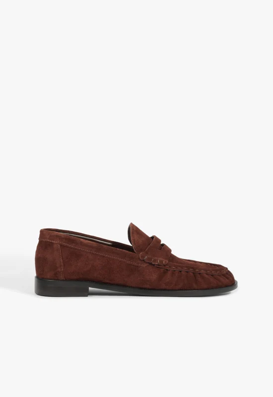 Tyche Suede Flat 7 / Chestnut Brown / Suede