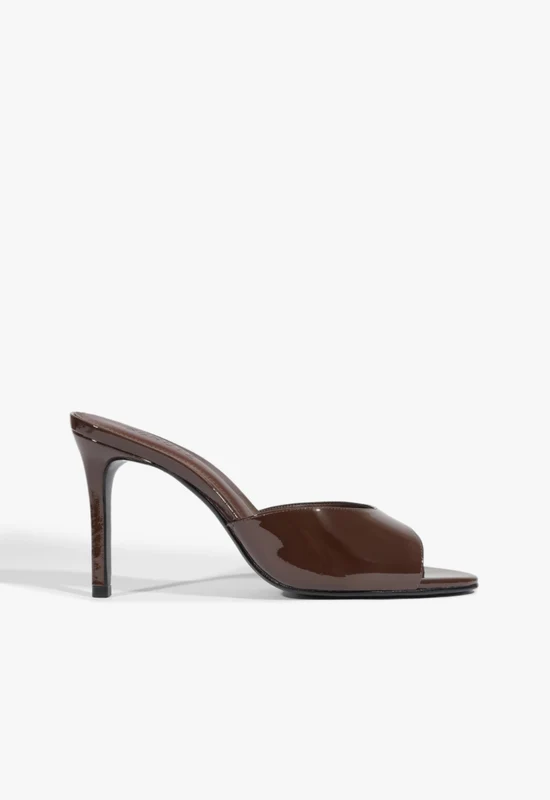 Cloe Patent Sandal 8 / Root Brown / Patent