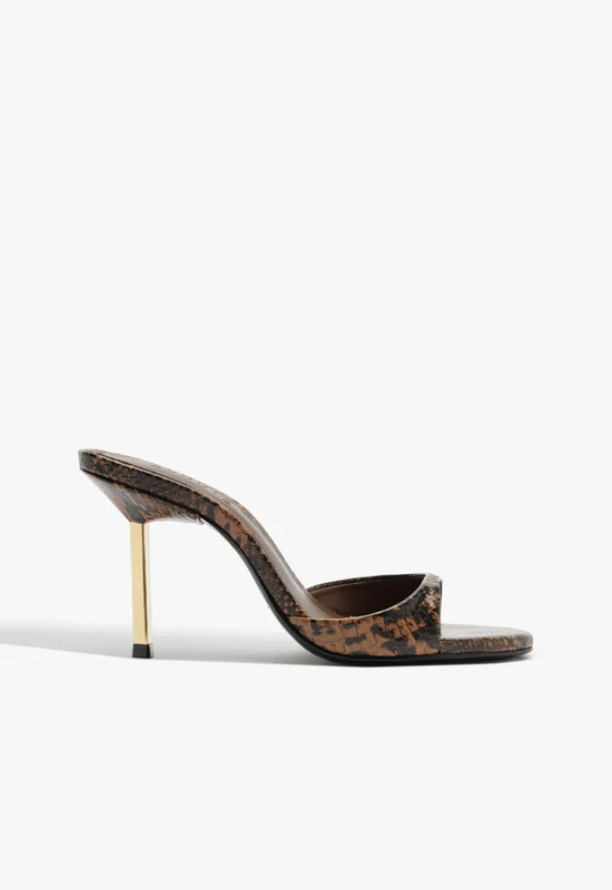 Allure Sandal 9 / Pecan Brown / Snake
