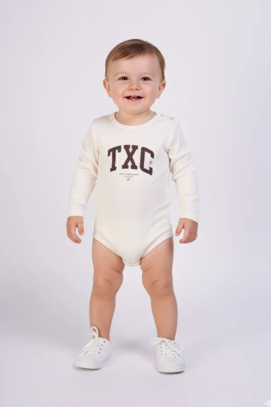 BODY ML REGULAR FIO 30 COTTON BOD00039 INFANTIL AREIA / 12M