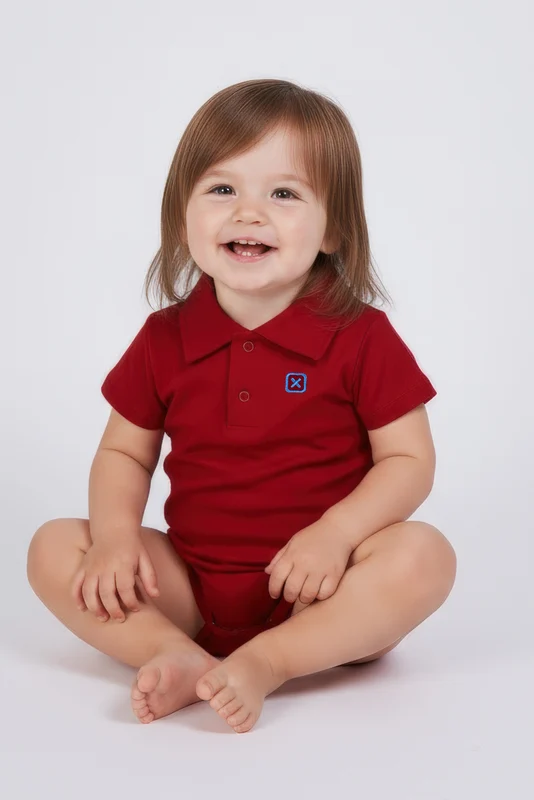 BODY POLO MC REGULAR BOD00058 INFANTIL VERMELHO / 24M
