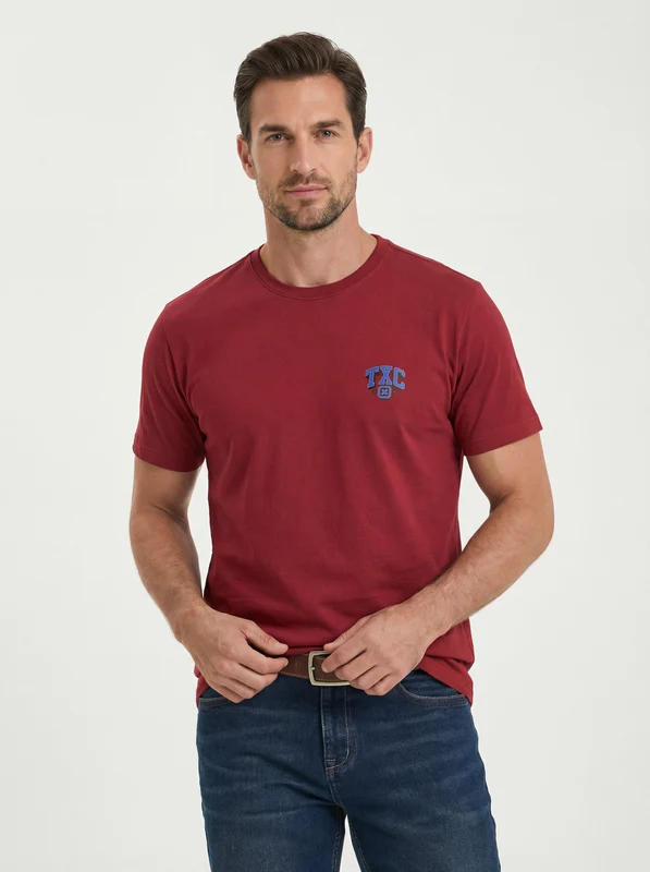 CAMISETA FIO 30 REGULAR 192911 VERMELHO ESCURO / GG