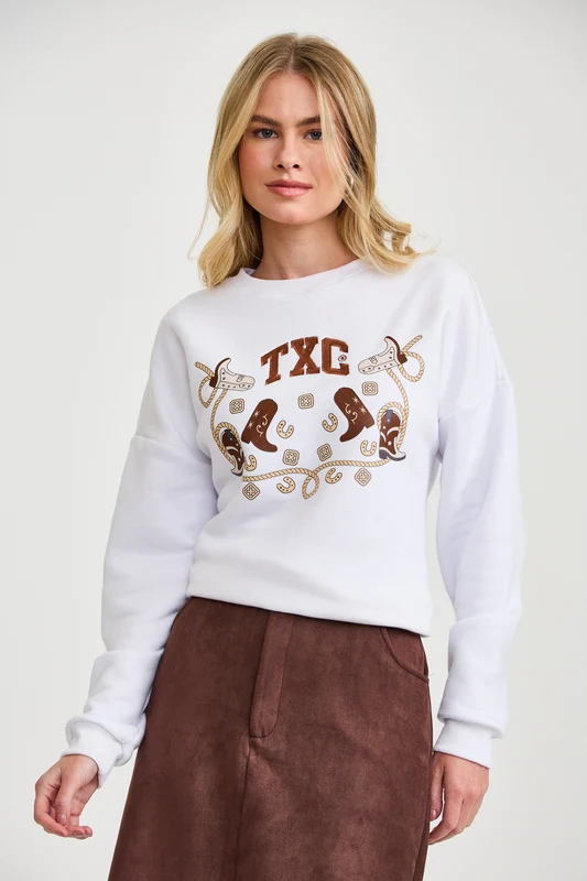 MOLETOM REGULAR 9241 BRANCO / G