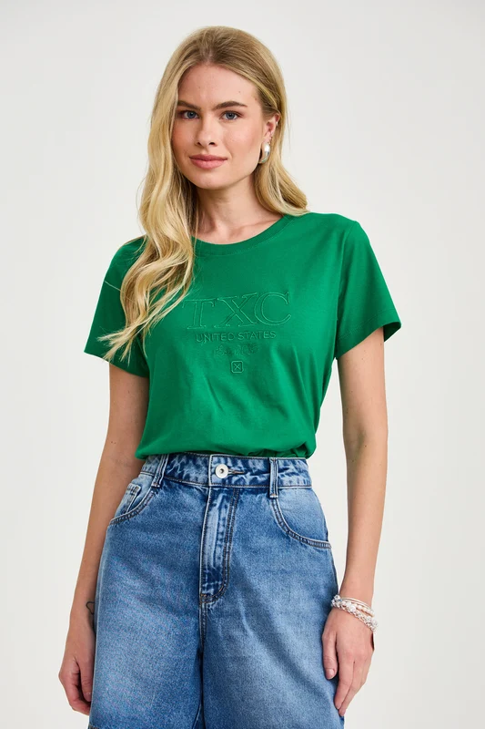 CAMISETA SLIM FIO 30 51391 VERDE / GG