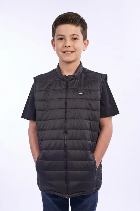 COLETE PUFFER EMBORRACHADA 7502I INFANTIL PRETO / 6A