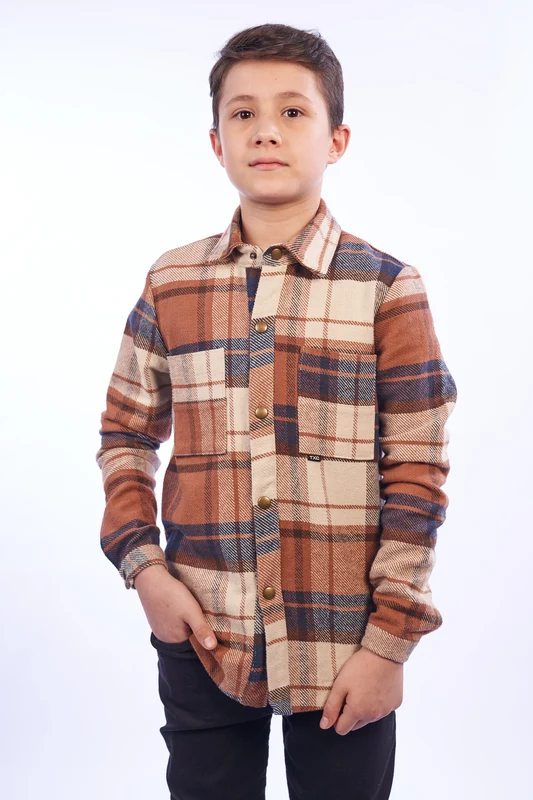 JAQUETA OVERSHIRT FLANELADO 7503I INFANTIL XADREZ / 4A