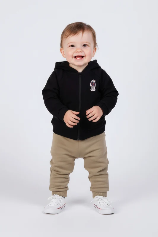JAQUETA PUFFER MALHA TECH MICRO 7516BY INFANTIL PRETO / 24M
