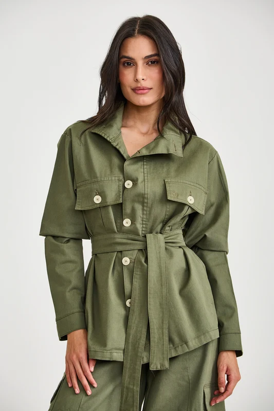 JAQUETA PARKA SARJA 7410 VERDE MILITAR / GG