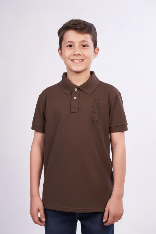 POLO REGULAR PIQUET 69117I INFANTIL MARROM / 4A