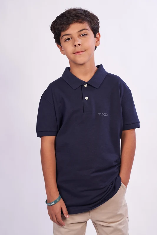 POLO REGULAR PIQUET 69128I INFANTIL MARINHO / 14A