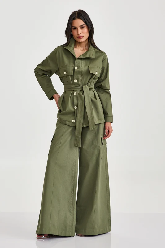 CALCA PANTALONA SARJA 30254 VERDE MILITAR / P