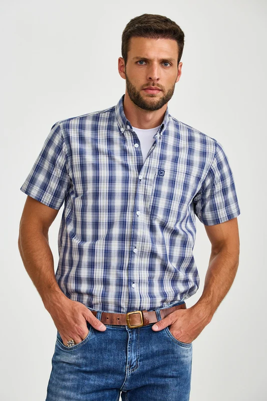CAMISA MC REGULAR TRICOLINE 29492C XADREZ / M
