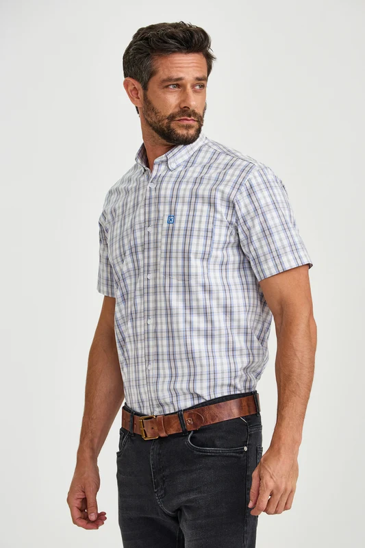 CAMISA MC REGULAR TRICOLINE 29508C XADREZ / P
