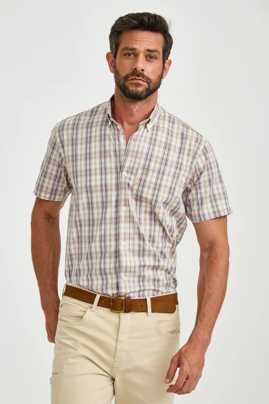 CAMISA MC REGULAR TRICOLINE 29510C XADREZ / M