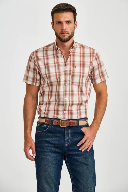 CAMISA MC REGULAR TRICOLINE 29512C XADREZ / P