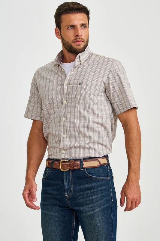 CAMISA MC REGULAR TRICOLINE 29540C XADREZ / M