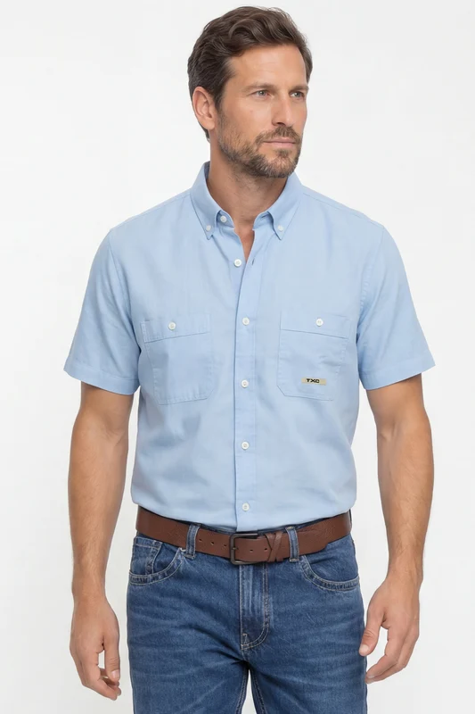 CAMISA MC WORKER OXFORDINE 29462C AZUL / M
