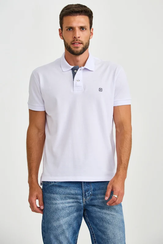 POLO PIQUET REGULAR 69140 BRANCO / P