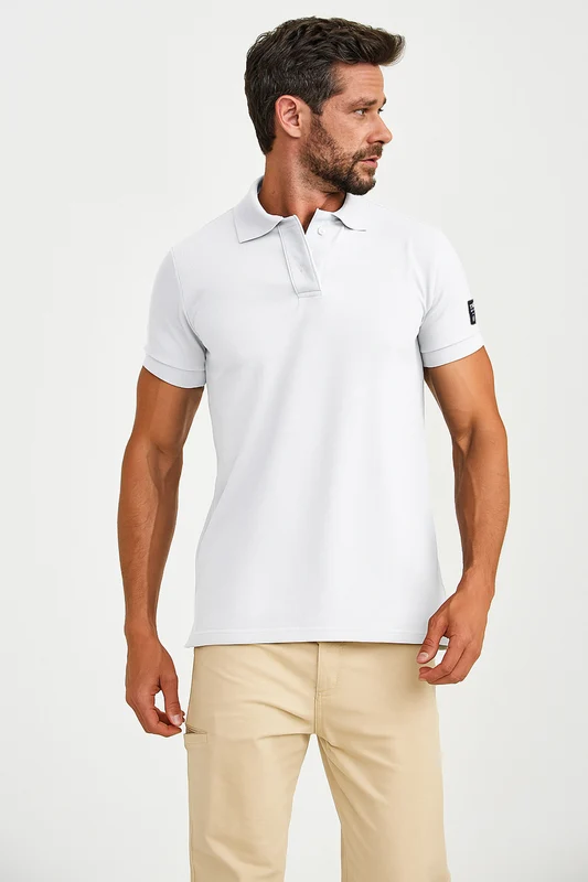 POLO PIQUET REGULAR 69134 BRANCO / M