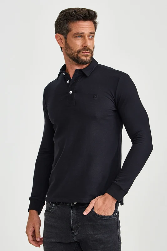 POLO REGULAR PIQUET 69165 PRETO / G