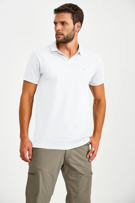 POLO REGULAR PIQUET 69157 BRANCO / GG