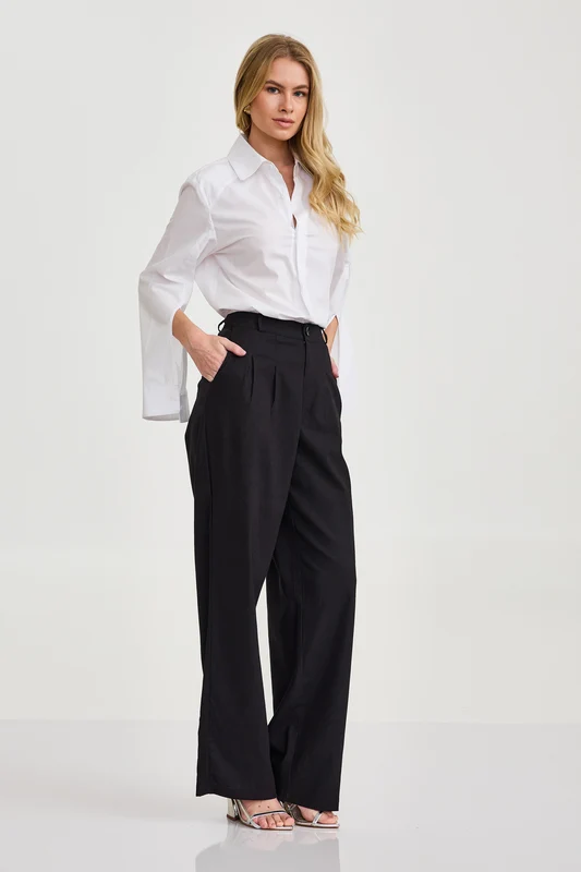 CALCA PANTALONA LINHO 30251 PRETO / P