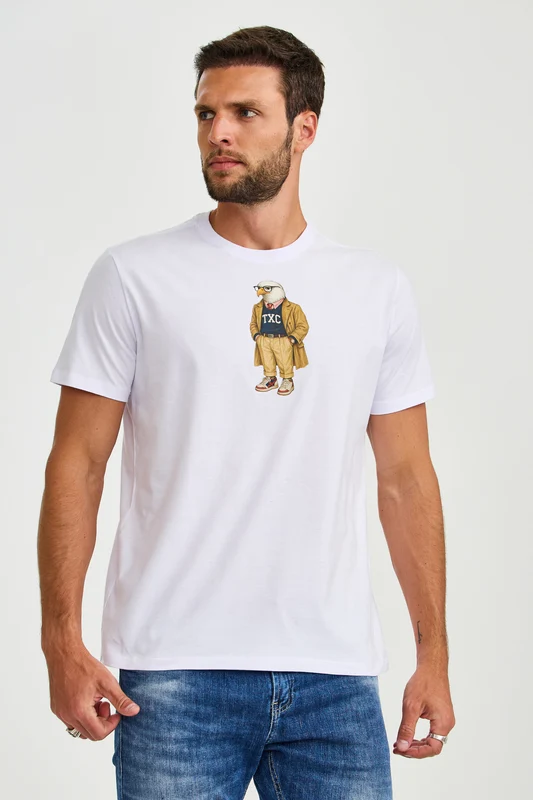 CAMISETA FIO 30 EAGLE 192993 BRANCO / GG