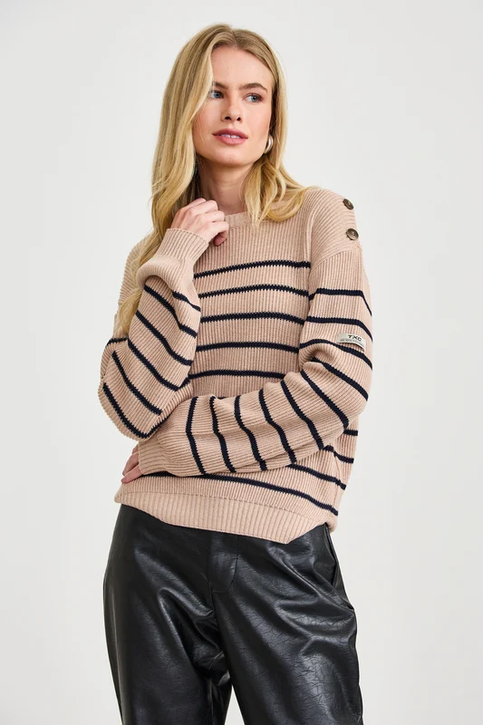 TRICOT REGULAR SERIDO 7430 LISTRADO / G