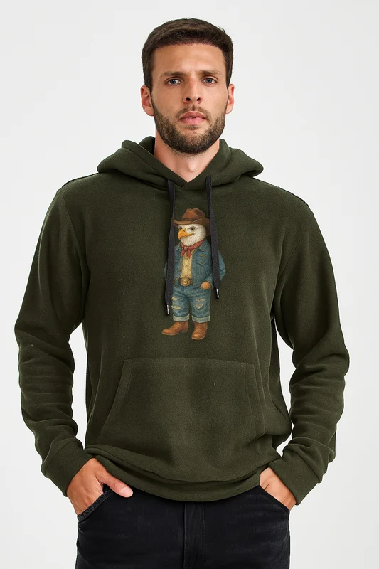 MOLETOM CAPUZ 3507 VERDE MILITAR / M