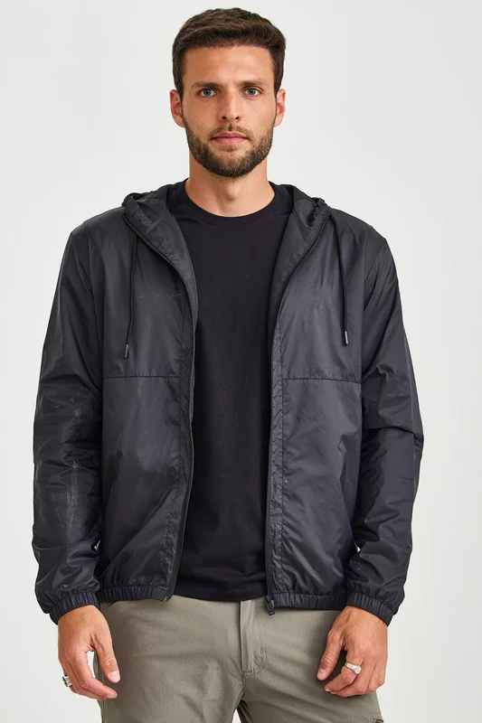 WINDBREAKER POLIAMIDA IMPORTADO 7470 PRETO / P