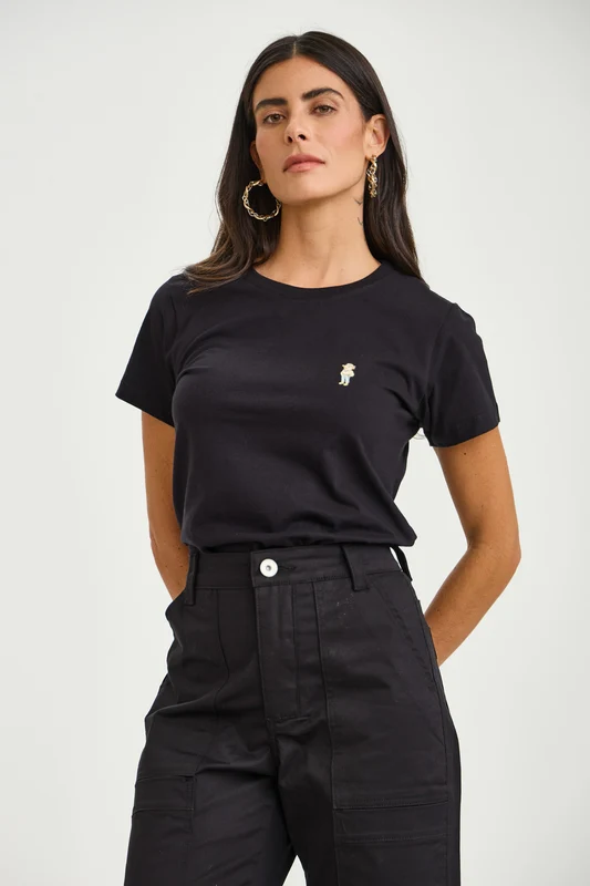CAMISETA SLIM DTF 51452 PRETO / P