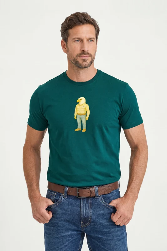CAMISETA REGULAR FIO 30 193015 VERDE / M