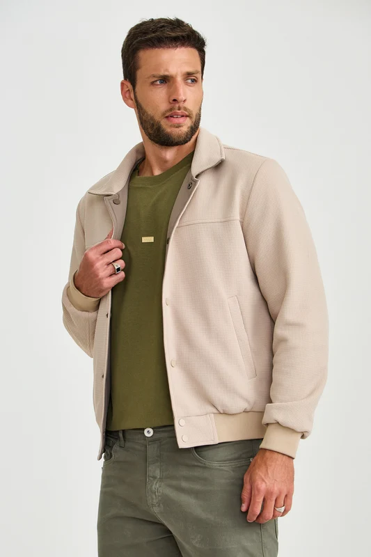 JAQUETA DUPLA FACE IMPORTADA 7472 KHAKI / G