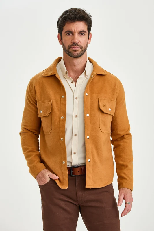 JAQUETA LA OVERSHIRT 7491 CARAMELO / M