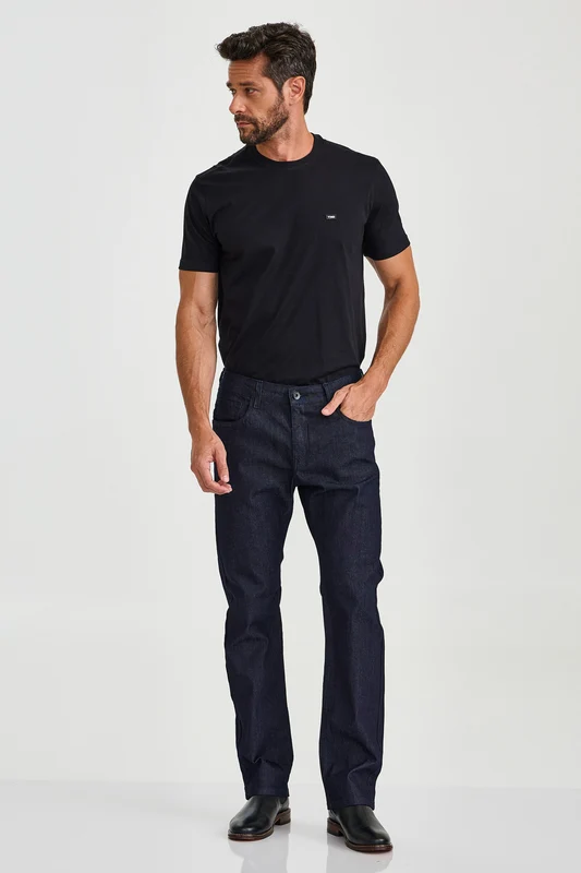 CALCA JEANS REGULAR VOLT 18372 JEANS BLACK / 40